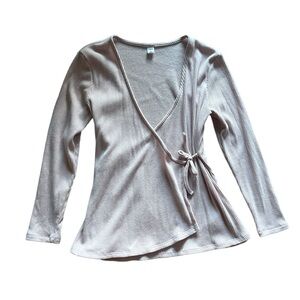 OLD NAVY Light Pink Wrap Top